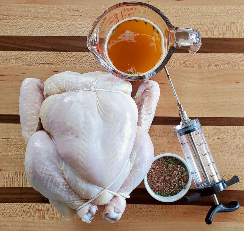 injecting brine into turkey