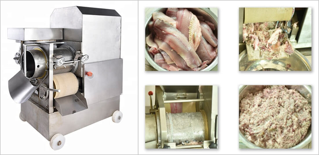 Tuna equipment meat bone separator 