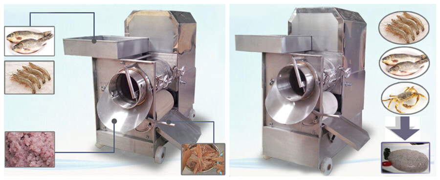 What foods can the bone separator machine separate?